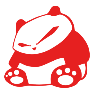 JDM Panda Decal (Red)